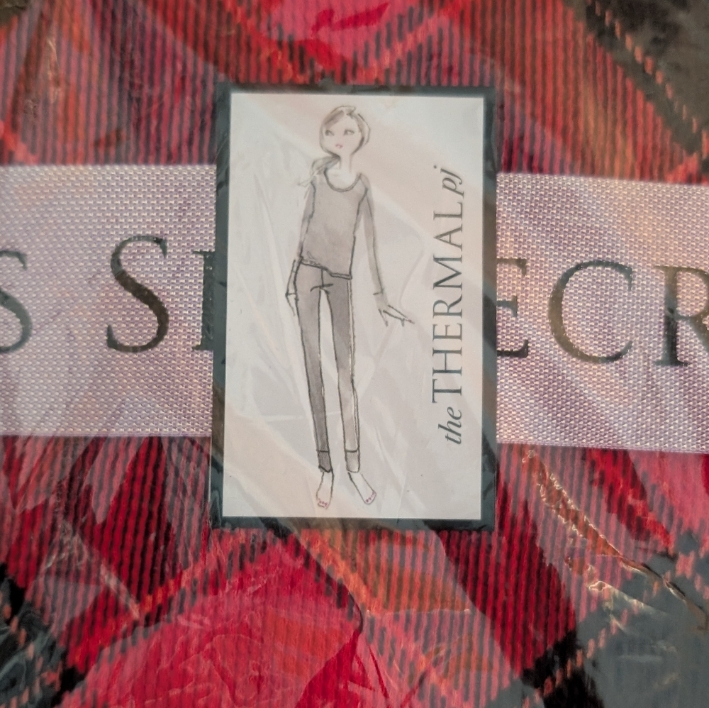 Victoria's Secret Red and Black Plaid Pajama Set - Picture 2 of 3